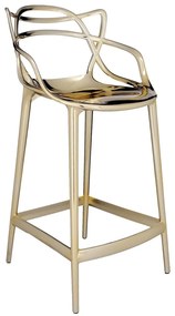 Scaun de bar Masters METAL, h. 65 cm, culori multiple - Kartell Culoare: aur