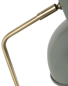 Lampa de masa retro verde cu bronz - Milou