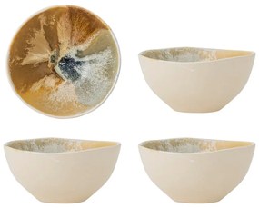 Boluri mici crem 4 buc. din gresie 525 ml Lacey – Bloomingville