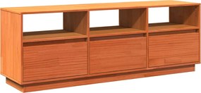 vidaXL Dulap TV, maro ceruit, 140x37x50 cm, lemn masiv de pin
