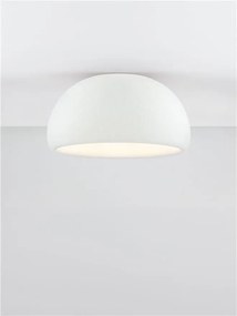 Lustra aplicata tavan cu textura granulata Davo 50cm, alb piatra