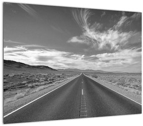 Tablou pe sticlă cu autostrada (70x50 cm)