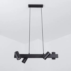 Brilagi - Lustră suspendată pe cablu SELE 4xGU10/30W/230V, neagră