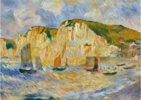 Tablou - Auguste Renoir, Sea and Cliffs, reproducere (70x50 cm)