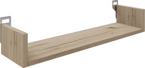Etajera de perete Dervana din PAL melaminat, finisaj stejar, 60x15x10 cm