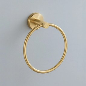 Cuier de baie Ring 6610 Modern Brush Gold