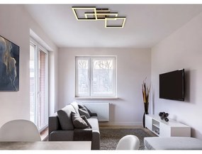 Plafoniera LED design indistrial Bossy negru 70x31cm