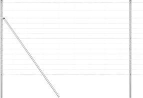 vidaXL Stâlp de gard. Galvanizat 50 x 1,4 m Oțel