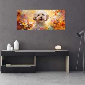 Tablou - Câine fericit (120x50 cm)