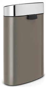 Coș de gunoi Brabantia Touch Bin New 40L, Platinum, capac metalic 650529