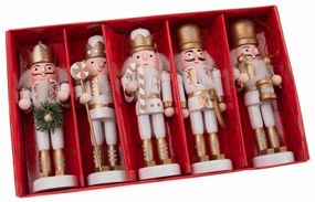 Ornamente de Crăciun 4 buc. din lemn 12,5 cm – Dakls