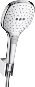 Set de dus cu porter Hansgrohe Raindance Select E 120 3 functii crom - alb
