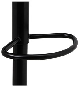 Scaune de bar negre cu înălțime ajustabilă 2 buc. din imitație de piele (înălțime șezut 72 cm) – Casa Selección