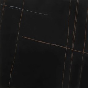 Masa de cafea Felicia marmura neagra/auriu L80 cm