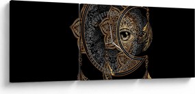 Tablou - Ochiul magic (cu ceas) (90x30 cm)
