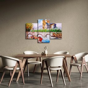Tablou - Pictură în ulei a orașului (90x60 cm)