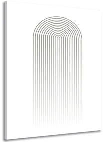 Tablou curcubeu minimalist Mid-Century