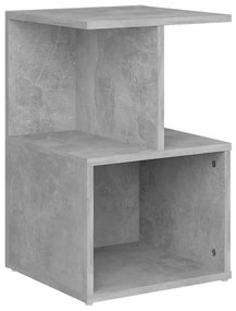 806354 vidaXL Noptieră, gri beton, 35x35x55 cm, PAL