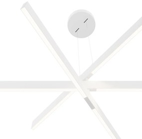 Lustra LED suspendata design modern Origami alb