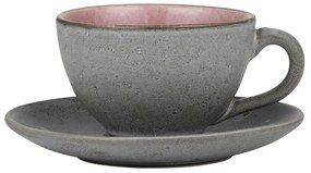 Ceașcă roz/gri pentru cappuccino din ceramică 240 ml Gastro Grey/Light Pink – Bitz