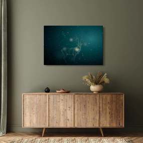Tablou - Cerb magic noaptea (90x60 cm)