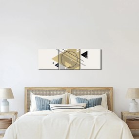 Tablou - Forme geometrice N⁰4 (cu ceas) (90x30 cm)