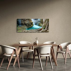 Tablou - Râu cu cascade (120x50 cm)