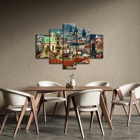 Tablou - Panorama din Praga (150x105 cm)