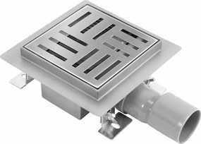 Set rigola pentru dus plus capac inox periat Rea Cross 15 cm