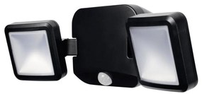 Osram - Proiector LED de perete pentru exterior cu senzor BATTERY 2xLED/5W/4xD IP54