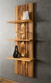 Etajera stejar masiv Urban, 44 × 29 × 138 cm