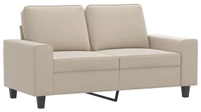 Canapea cu 2 locuri, crem, 120 cm, tesatura microfibra Crem, 154 x 77 x 80 cm