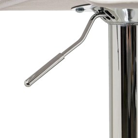 Set de scaune de bar alb cu înălțime ajustabilă 2 buc. tapițat (înălțime șezut 63 cm) – Casa Selección