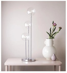 Sfeșnic cu becuri Markslöjd Master Trio, înălțime 60 cm, argintiu