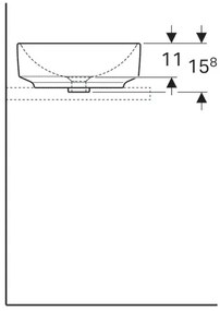 Lavoar Geberit Variform diametrul 40 cm, fara preaplin, alb - GEC500.768.01.2