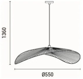 Lustră pe cablu 1xE27/15W/230V