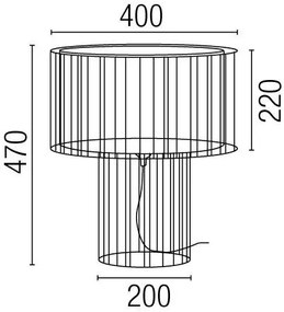 Veioza, lampa de masa Linda 29307