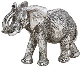 Statueta elefant argintiu 16x12x6 cm
