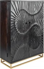 Bar din lemn de mango Scorpion 140cm, negru