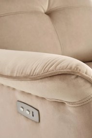 Fotoliu recliner Semir velvet bej H108 cm