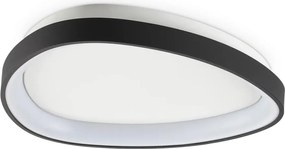 Plafoniera LED design circular GEMINI PL D042 ON-OFF NERO 4000K