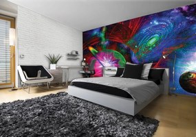 Fototapet - Cosmos coloat abstract (152,5x104 cm), în 8 de alte dimensiuni noi