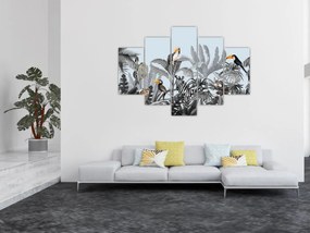 Tablou - Animale în pădurea tropicală (150x105 cm)