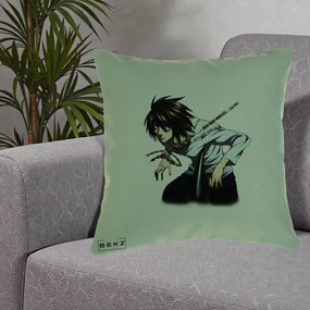 Perna Personalizata Death Note L Lawliet Lanturi, 40x40 cm, Verde, Husa Detasabila, Perna Inclusa, BEKZ®