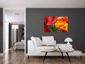 Tablou - Abstractizare albăstrire cu o perie (90x60 cm)