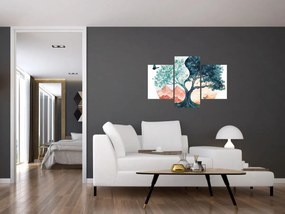 Tablou – Arbore acvarelă plin de viață (90x60 cm)