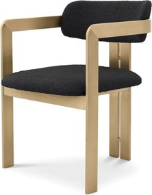 Scaun design LUX Donato, boucle negru 116347 HZ