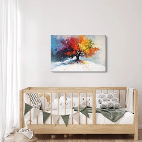 Tablou - Copac multicolor (90x60 cm)