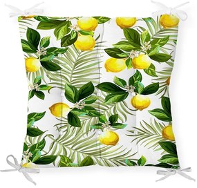 Pernă pentru scaun cu amestec de bumbac Minimalist Cushion Covers Lemon Tree, 40 x 40 cm