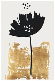 Poster Kubistika - Black poppy, (40 x 60 cm)